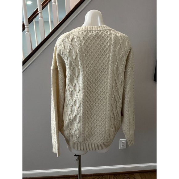 Sunday Best Cream Cable Knit Sweater - Picture 5 of 5